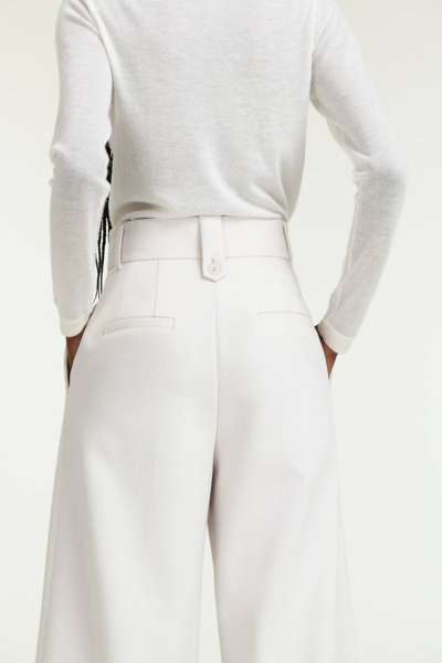 Shop Dorothee Schumacher Refreshing Ambition Pants In Pearl Sand In Multi