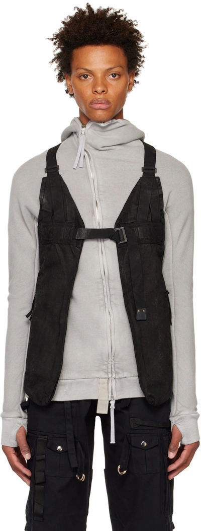 Shop Boris Bidjan Saberi Black 'vest Bag 2.1' Vest