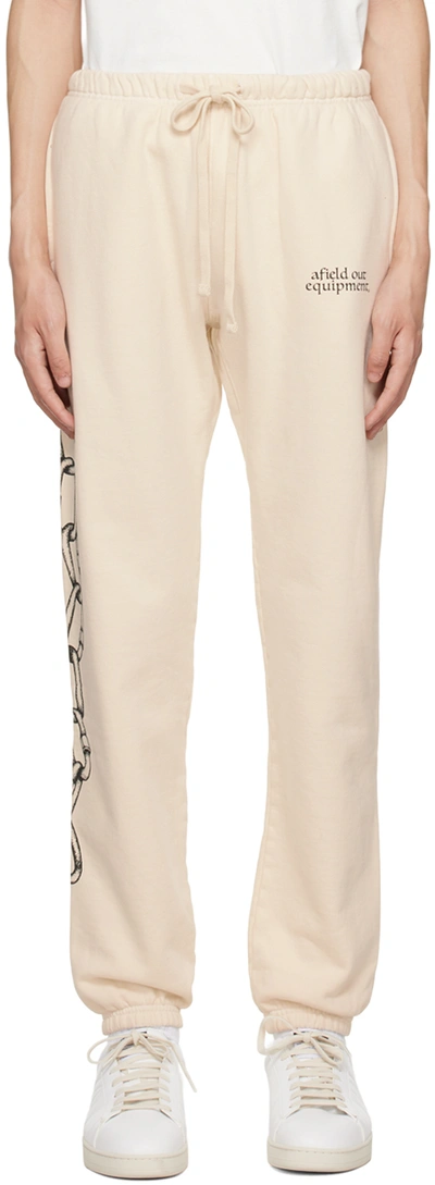 Shop Afield Out Off-white Bone Chains Lounge Pants