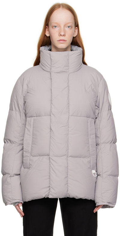 Shop Canada Goose Gray Everett Down Jacket In 439 Moonstone Grey-p