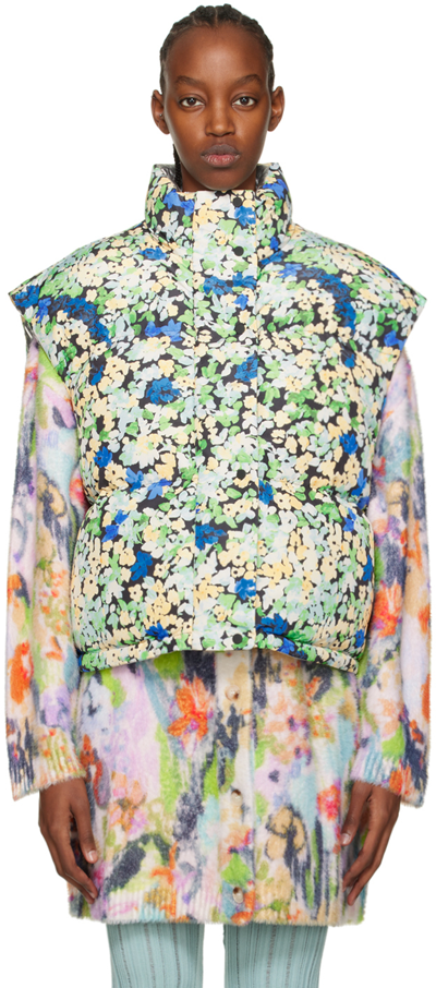 Shop Stine Goya Multicolor Reversible Eliza Vest In 3064 Floral Pointill
