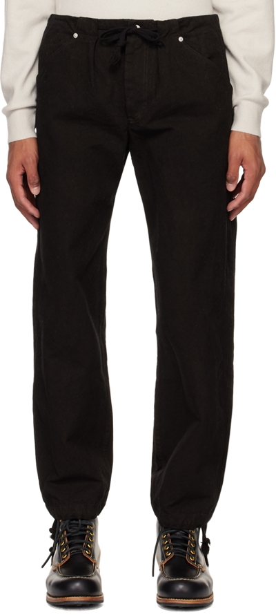 Shop 3man Black Workwear Trousers