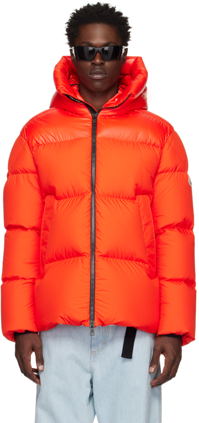 Moncler Men's Damavand Quilted Puffer Jacket In Orange | ModeSens