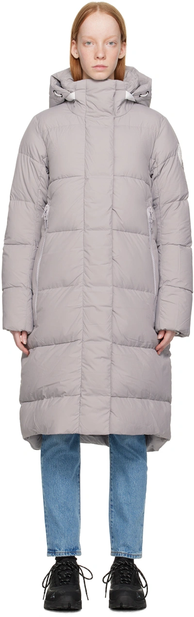 Shop Canada Goose Gray Byward Down Parka In 439 Moonstone Grey-p