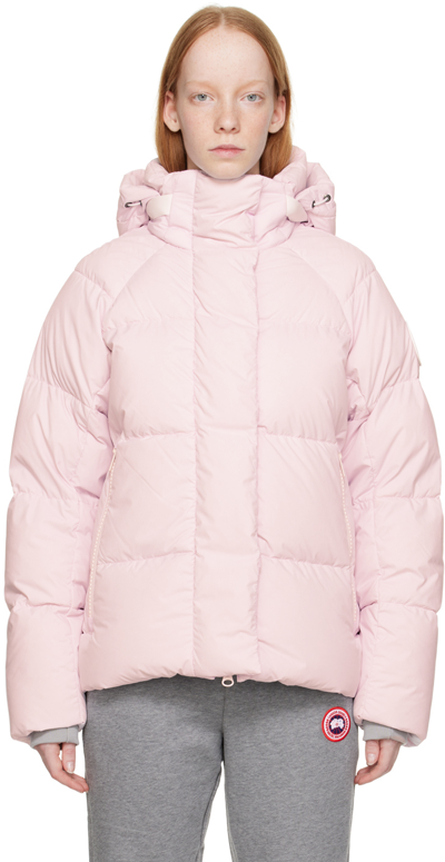 Shop Canada Goose Pink Junction Down Jacket In 1254 Sunset Pink