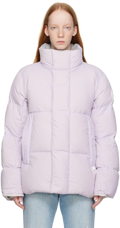 Shop Canada Goose Purple Everett Down Jacket In 1255 Lilac Tint