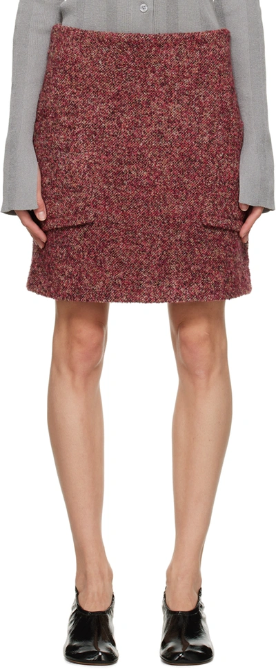 Remain Birger Christensen Pink Felina Miniskirt In 18-1648 Tcx Baked Ap