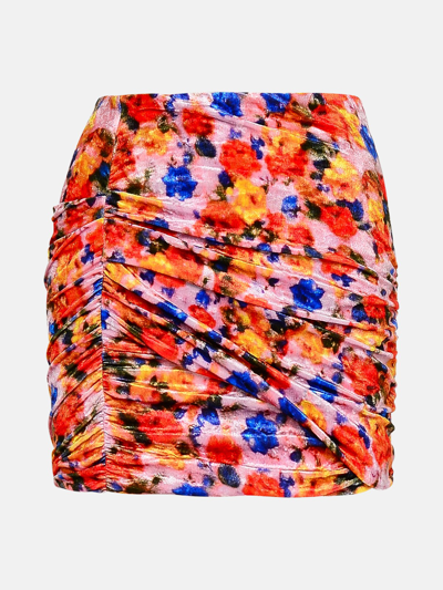 Shop Isabel Marant Orange Polyamide Miniskirt