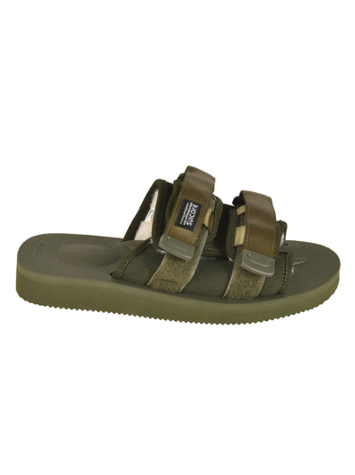 Shop Suicoke Moto Mab Sandals In Olive