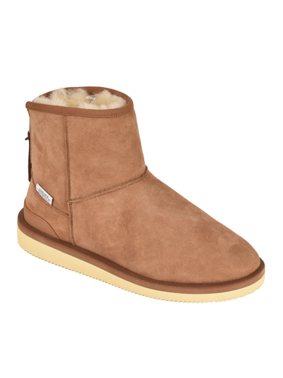 Shop Suicoke Back Zip Boots In Brown