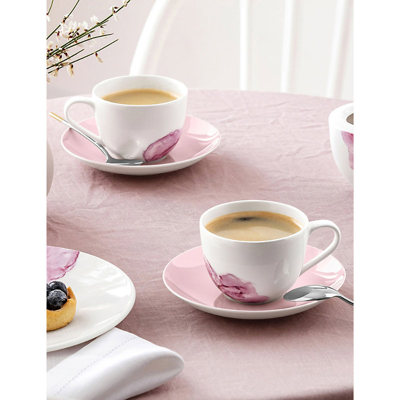 Shop Villeroy & Boch Rose Garden Porcelain Coffee Cup Saucer 15cm