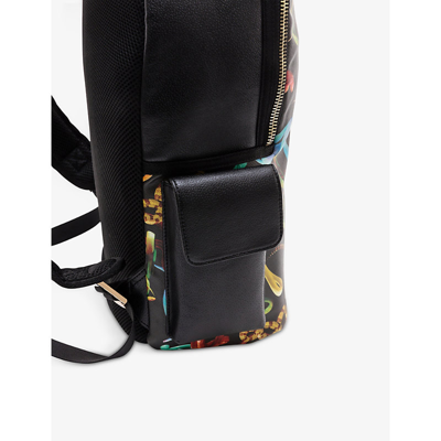 Shop Seletti Wears Toiletpaper Snakes Graphic-print Faux-leather Backpack