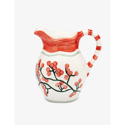 Shop Anna + Nina Enchanted Forest Hand-painted Ceramic Jug 21cm