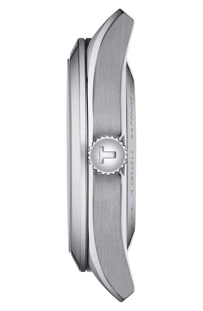 Tissot Gentleman Powermatic 80 Open Heart Watch 40mm In Grey