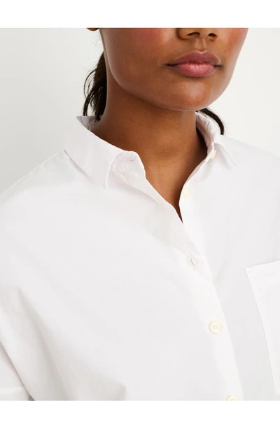 Shop Alex Mill Paper Cotton Button-up Shirt In White