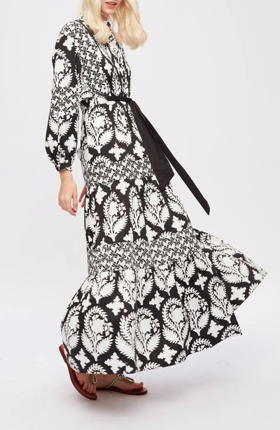 Tessan Long Sleeve Dress Navy Floral