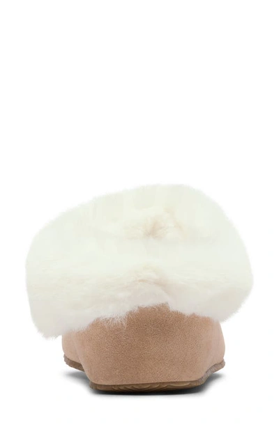 Sorel Go Coffee Run Full Suede Slipper With Cosy Lining In Tawny Buff Natural