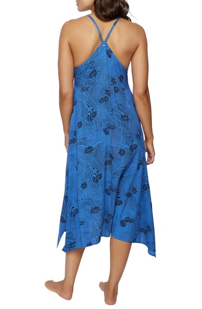 Shop O'neill Aries Print Cover-up Sundress In Night Sky