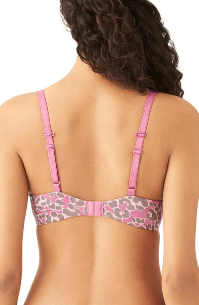 Shop B.tempt'd By Wacoal Future Foundation Underwire T-shirt Bra In Red Violet Leopard