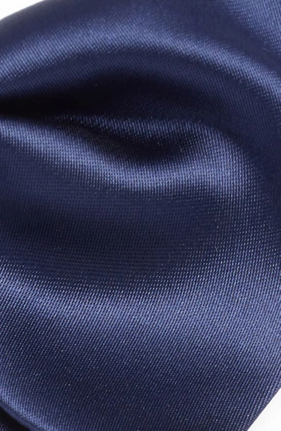 Clifton Wilson Navy Silk Butterfly Bow Tie In Blue