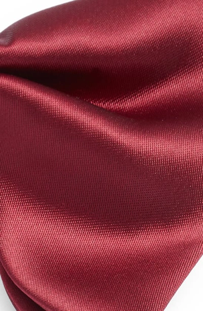 Clifton Wilson Red Silk Butterfly Bow Tie In Dark Red