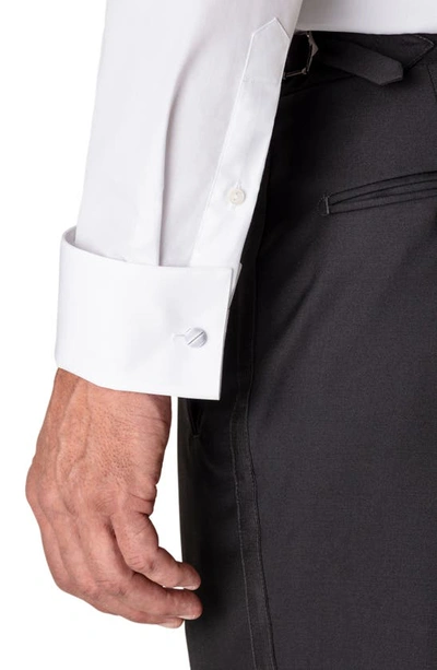 Eton Slim Fit Pleated Bib Tuxedo Shirt In White