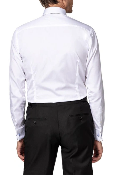 Eton Slim Fit Pleated Bib Tuxedo Shirt In White