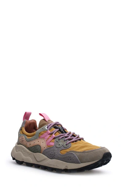 Shop Flower Mountain Yamano 3 Sneaker In Taupe-ocra
