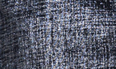 Shop Akris Punto Asymmetric Wool Blend Lamé Blazer In Black-silver