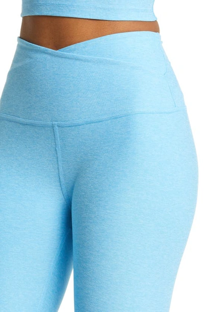 Shop Beyond Yoga At Your Leisure High Waist Leggings In Waterfall Blue Heather