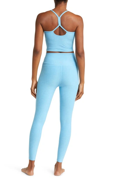 Shop Beyond Yoga At Your Leisure High Waist Leggings In Waterfall Blue Heather