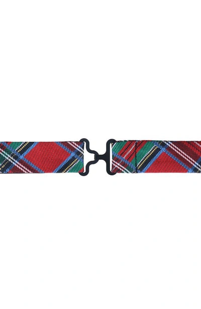 Trafalgar Nicholas Tartan Plaid Silk Bow Tie In Tartan Plaid
