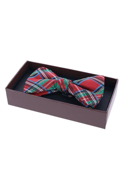Shop Trafalgar Nicholas Tartan Plaid Silk Bow Tie