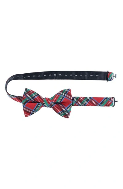 Trafalgar Nicholas Tartan Plaid Silk Bow Tie In Tartan Plaid