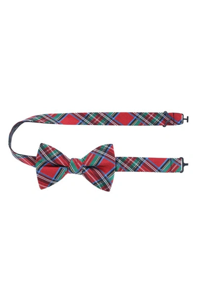 Trafalgar Nicholas Tartan Plaid Silk Bow Tie In Tartan Plaid
