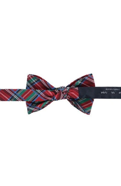Trafalgar Nicholas Tartan Plaid Silk Bow Tie In Tartan Plaid