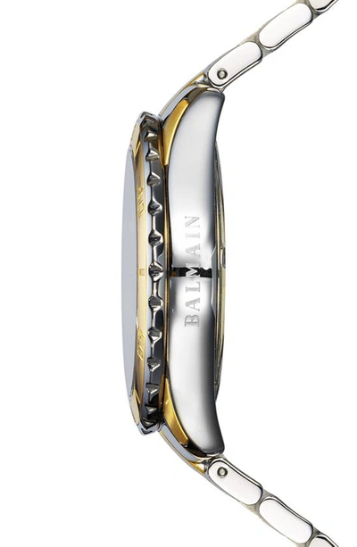 Shop Balmain Ophrys Dive Two-tone Bracelet Watch, 38.5mm In Two Tone