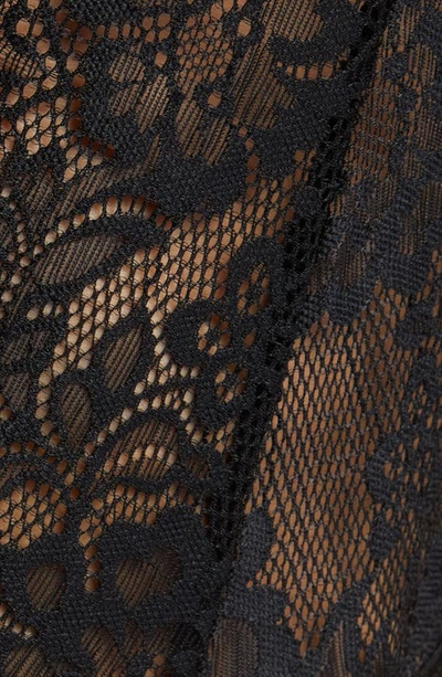 Oh La La Cheri Sloane Lace Up Teddy In Black