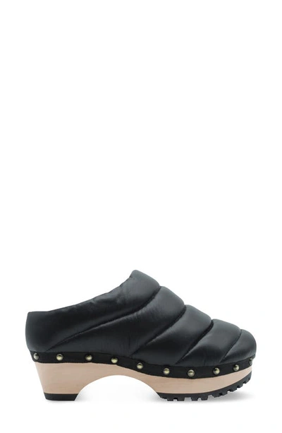 Shop Jax And Bard Boba Quilted Platform Clog In Pitch Black