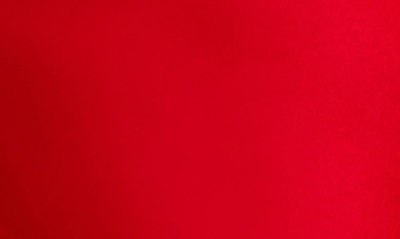House Of Cb Adrienne Gathered Satin Strapless Gown In Scarlet
