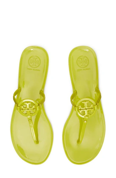 Shop Tory Burch Mini Miller Jelly Thong Sandal In Leaf Green