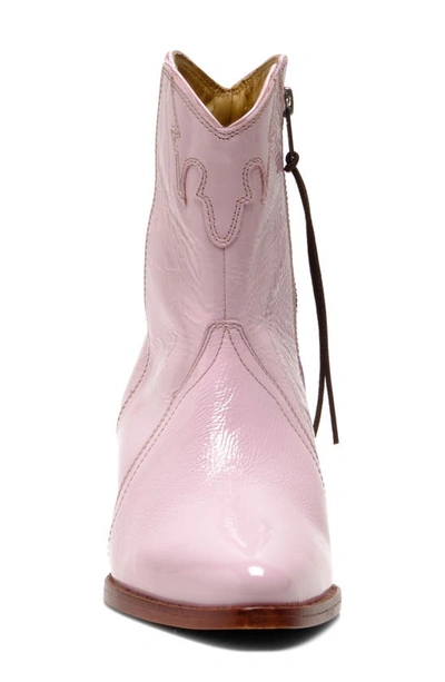 Shop Free People New Frontier Western Bootie In Orchid Patent