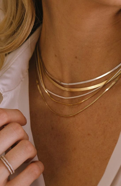 Shop Made By Mary Serpentine Chain Necklace In Gold