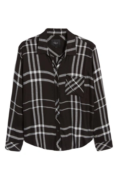 Shop Rails Hunter Plaid Button-up Shirt In Black Sterling