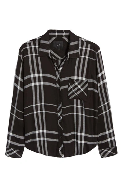 Rails Hunter Plaid Button-front Shirt In Black Sterling