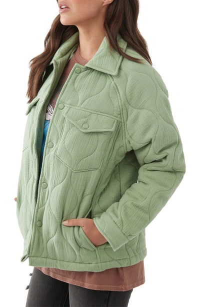 Shop O'neill Emet Quilted Jacket In Basil