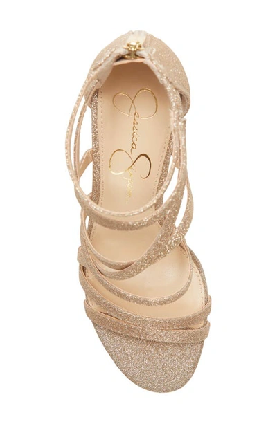 Shop Jessica Simpson Stassey Cage Sandal In Champagne