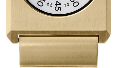 Breda Pulse Tandem Metal Bracelet Watch In Gold, Men's At Urban Outfitters In Gold