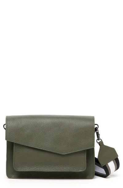 Shop Botkier Cobble Hill Leather Crossbody Bag In Army Green