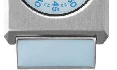 Shop Breda Pulse Tandem Stainless Steel Bracelet Watch, 26mm In Light Blue